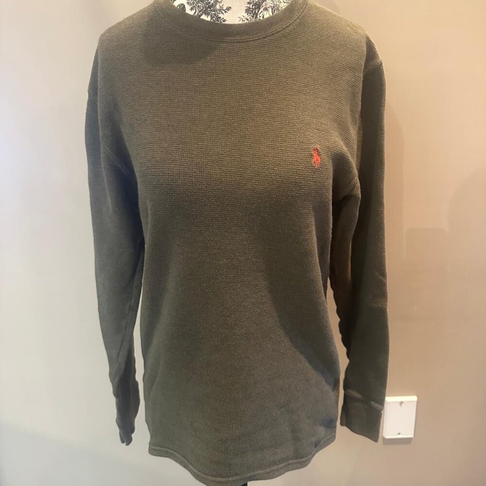 RALPH LAUREN PL WAFFLE KNIT HENLEY - Picture 2 of 7